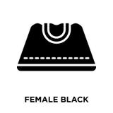 Vecteur noir femelle d'icon de sac à main d'isolement sur le fond blanc, illustration de vecteur Vecteur noir femelle d'icon de sac à main d'isolement sur le fond blanc, illustration de vecteur